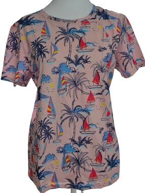 Fresh Produce Vinetage Sailboat Print Shirt